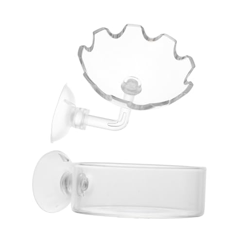 DOITOOL Garnelen-futternapf-Set Glas-Aquarium-futternapf Kompaktes Design für Aquarium von DOITOOL