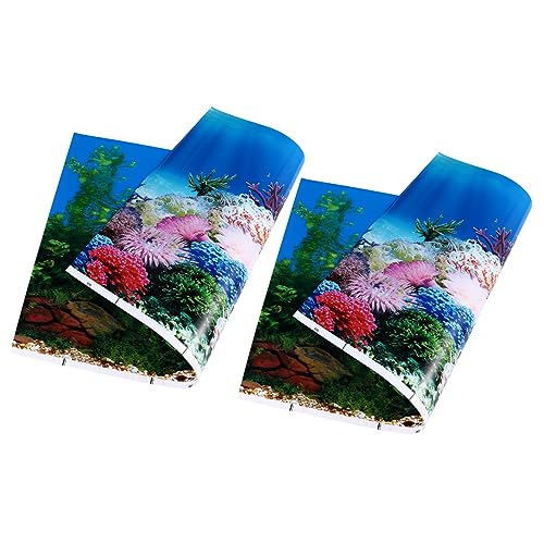 DOITOOL Aquarium-Aufkleber 2 Stück 3D-aquarien-Hintergrund 30 X 42 cm Realistischer Meeres-Look Einfach Anzubringen Keine Kratzer DOITOOL Aquarium-Aufkleber 2 Stück 3D-aquarien-Hintergrund 30 X 42 cm Realistischer Meeres-Look Einfach Anzubringen Keine Kratzer von DOITOOL