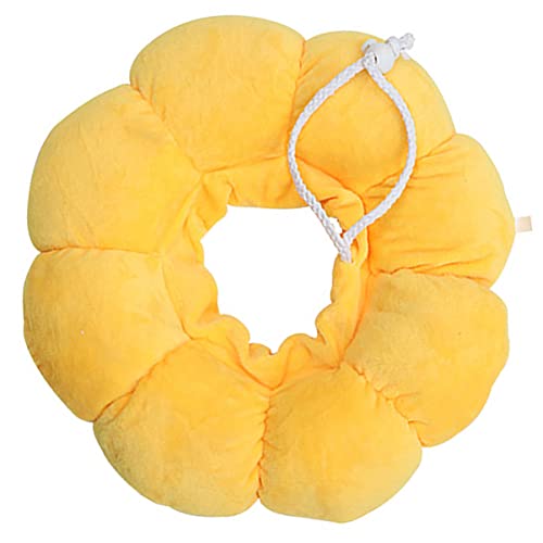 DOITOOL 2 Stücke Sonnenblumen Form Katze Kragen Kreis Pet Healing Baumwolle Stoff Weich Atmungsaktiv von DOITOOL