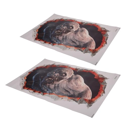 DOITOOL Großer Halloween Zombie Tür PVC Wandaufkleber Halloween Wanddekoration DOITOOL Großer Halloween Zombie Tür PVC Wandaufkleber Halloween Wanddekoration von DOITOOL