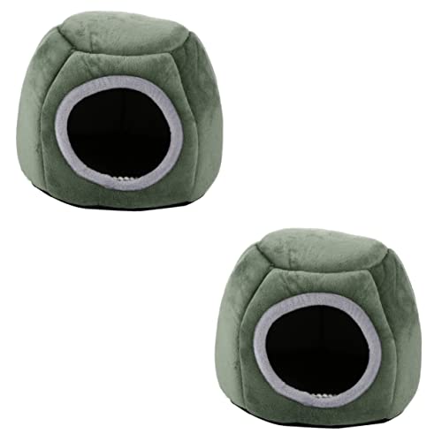 DOITOOL 2 Stücke Haustier Bett Hamster Gehäuse Komfortable Baumwolle Nest Pad Warme Gemütliche von DOITOOL