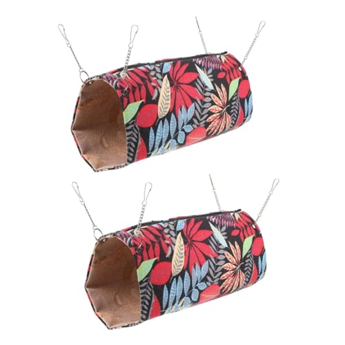 DOITOOL 2 Stücke Haustier Kühlung Tunnel Hamster Nest für Meerschweinchen Frettchen Helle Geräumige Design von DOITOOL
