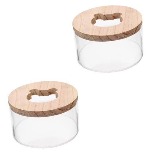 DOITOOL 2stücke Hamster Mit Design Multifunktionale Chinchilla- Für Kleine Haustiere Für Sandbäder Und Toilettennutzung Langlebiges Sandbad Zubehör von DOITOOL
