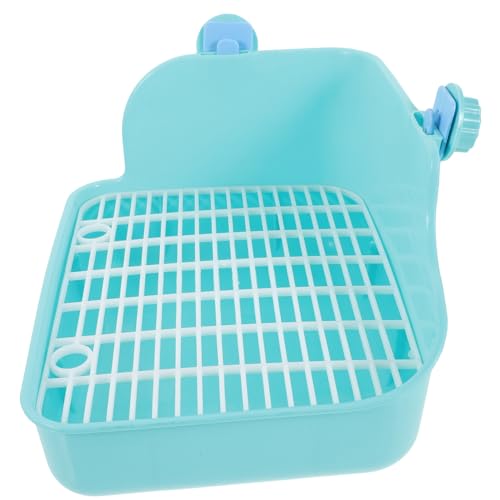 DOITOOL 2st Haustier-Hamster-Kaninchen-toilettenbecken Rattentoilette Toilettenschüssel Mit Kaninchenstreu Tierkäfig Toilette Töpfchentrainer Für Kleintiere Eckstreu Quadrat Kaninchenkäfig von DOITOOL