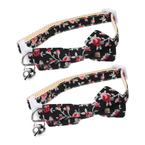 DOITOOL 2st Hundehalsband Für Haustiere Florales Katzenhalsband Blumen-welpenhalsband Hundesicherheitsversorgung Katzenhalskette Pu-halskreis Klein Geblümt Geschenk Polyester-Nylon von DOITOOL