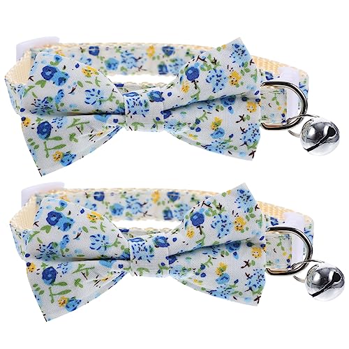 DOITOOL Verstellbares Katzenhalsband mit Glocke Gestrickt Aus Polyester-Baumwoll-Nylon Sicher für Katzen Hunde und Welpen DOITOOL Verstellbares Katzenhalsband mit Glocke Gestrickt Aus Polyester-Baumwoll-Nylon Sicher für Katzen Hunde und Welpen von DOITOOL