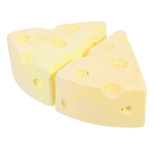 DOITOOL 2st Käse Käse Mozzarella Spielzeug Igel Hamsterkäfig Kalziumgips von DOITOOL