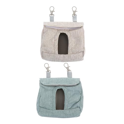 2St Kaninchen-Heu-Tasche meerschweinchen Tasche Langsamer Futterbeutel für Kaninchen Tasche für langsame Fütterung von Kaninchen Futterspender Hamster Chinchilla Hasentasche Stoff von DOITOOL