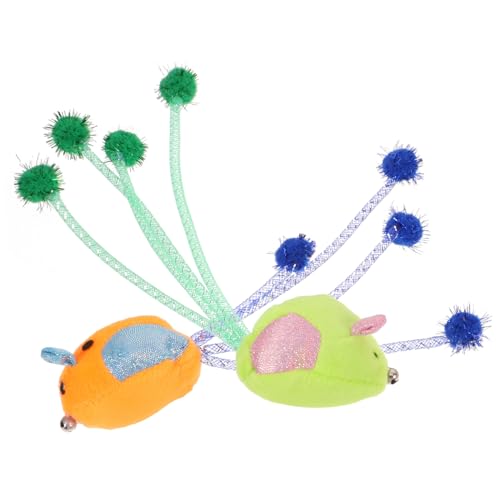 DOITOOL 2 Stücke Interaktive Katze Spielzeug Geformt Plüsch Mäuse Für Indoor Katzen Interaktive Haustier Spielzeug Für Kätzchen DOITOOL 2 Stücke Interaktive Katze Spielzeug Geformt Plüsch Mäuse Für Indoor Katzen Interaktive Haustier Spielzeug Für Kätzchen von DOITOOL
