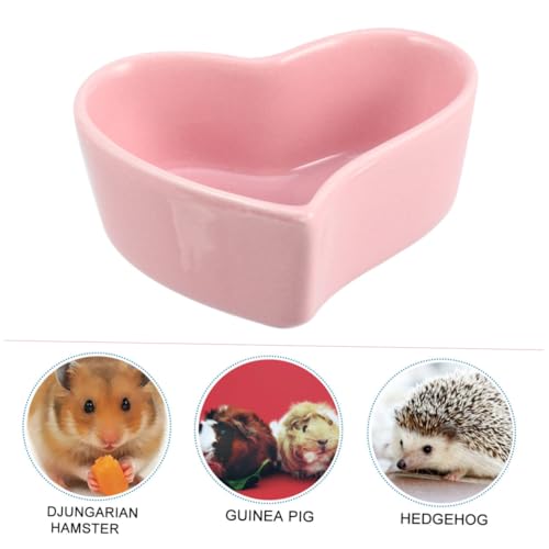 DOITOOL 2st Katzengericht Hamster Feeder Gericht Katzenfütterungsspender Katzenwasserbrunnen Welpenfutterschale Katzenfutterschale Herzform Schüssel Hundefutter Teller Haustier von DOITOOL