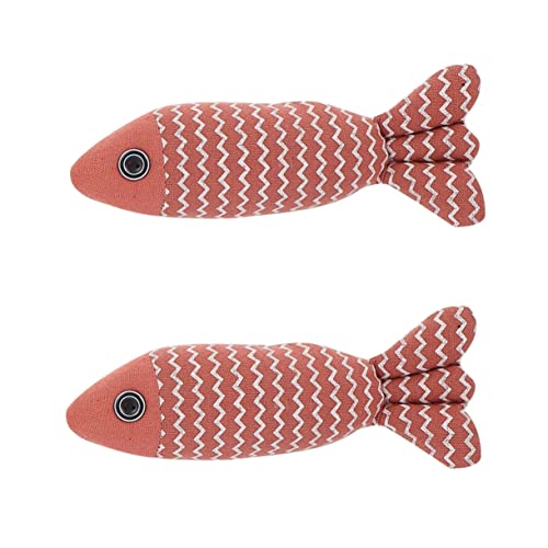 DOITOOL 2 Stück Interaktives Kissenspielzeug Für Hauskatzen Katzenspielzeuge in Fischform Sicheres Kau- Und Kratzspielzeug Für Haustiere DOITOOL 2 Stück Interaktives Kissenspielzeug Für Hauskatzen Katzenspielzeuge in Fischform Sicheres Kau- Und Kratzspielzeug Für Haustiere von DOITOOL