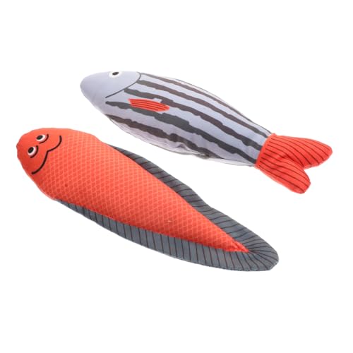 DOITOOL 2er-Pack Neckende Fischspielzeuge Interaktive Cartoon-fischmodellierung für Kätzchen DOITOOL 2er-Pack Neckende Fischspielzeuge Interaktive Cartoon-fischmodellierung für Kätzchen von DOITOOL