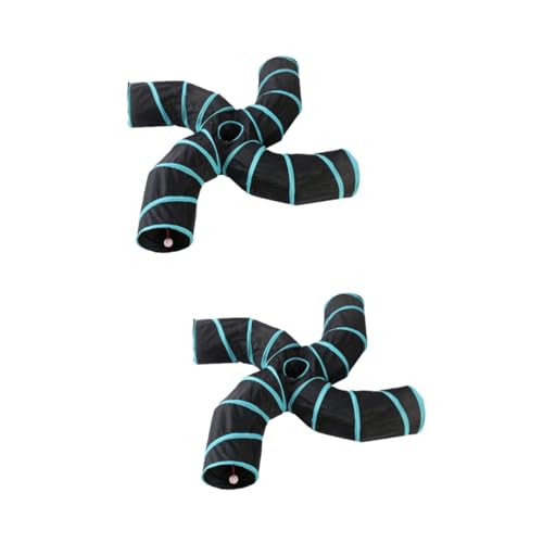 DOITOOL 2 Stücke Interaktive Katze Tunnel Form Spielen Tunnel Haustier Spielzeug Faltbare Katze Rohr Spielzeug Für Kätzchen von DOITOOL
