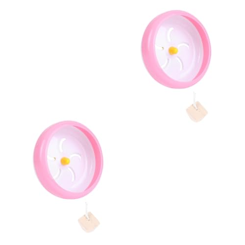 DOITOOL 2 Stücke Haustier Laufrad Übung Rad für Hamster Mäuse Kunststoff Design von DOITOOL