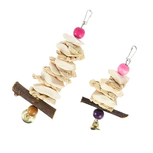 DOITOOL 2 Stücke Kuscheln Knochen Papageien Kauen Spielzeug Vogel Molaren String Sepiaschale Spielzeug für Vögel DOITOOL 2 Stücke Kuscheln Knochen Papageien Kauen Spielzeug Vogel Molaren String Sepiaschale Spielzeug für Vögel von DOITOOL