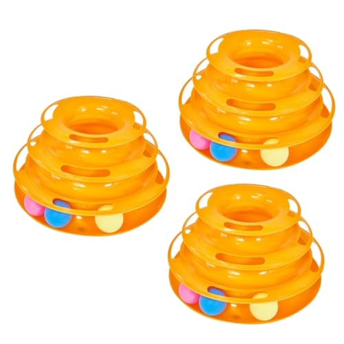 DOITOOL 3-teiliges Katzenspielzeug-Set Interaktives Katzenbahnspielzeug Und Turm Vergnügungsplatte Für Hauskatzen Interaktives Haustierspielzeug DOITOOL 3-teiliges Katzenspielzeug-Set Interaktives Katzenbahnspielzeug Und Turm Vergnügungsplatte Für Hauskatzen Interaktives Haustierspielzeug von DOITOOL