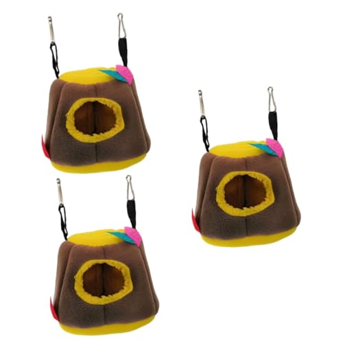 DOITOOL 3 Stück Hamster-meerschweinchenbett Plüsch Warmes Nest Hängedesign Bequemer Schlaf Für Tiere DOITOOL 3 Stück Hamster-meerschweinchenbett Plüsch Warmes Nest Hängedesign Bequemer Schlaf Für Tiere von DOITOOL