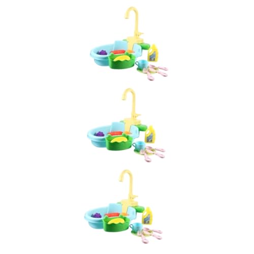 DOITOOL 3 Sätze Vogelbad Duschzubehör Spielzeug für Haustiere Badewanne Kinderspielzeug Vogel-Waschschüssel-Spielzeug Vogelzubehör Multifunktion Papagei Geschirrspüler Waschbecken Plastik von DOITOOL