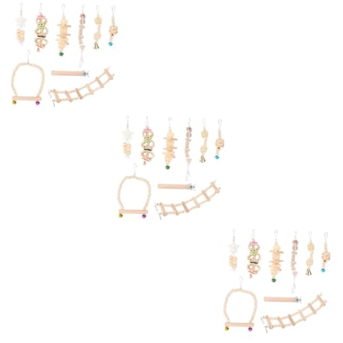 DOITOOL 3 Sets Einzigartige Vogel Schaukel Spielzeug Holz Papagei Spielzeug Haustier Vogel Käfig Papagei Vogel Spielzeug Schaukel DOITOOL 3 Sets Einzigartige Vogel Schaukel Spielzeug Holz Papagei Spielzeug Haustier Vogel Käfig Papagei Vogel Spielzeug Schaukel von DOITOOL
