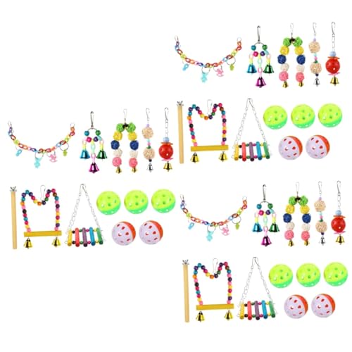 DOITOOL 3 Sets Papageienschaukel Vogelkauspielzeug Vogel-hängespielzeug Haustier-vogelspielzeug Exquisites Holzmaterial Vogelkäfig-zubehör Für Zuhause 13 Stück * 3 DOITOOL 3 Sets Papageienschaukel Vogelkauspielzeug Vogel-hängespielzeug Haustier-vogelspielzeug Exquisites Holzmaterial Vogelkäfig-zubehör Für Zuhause 13 Stück * 3 von DOITOOL