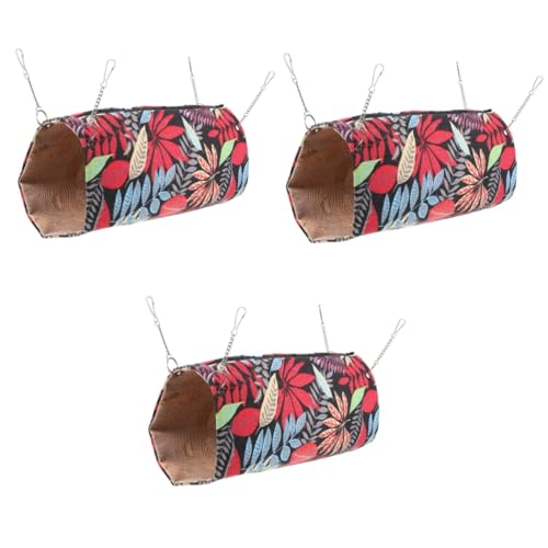 DOITOOL 3 Stücke Meerschweinchen Hängematte Hamster Kühlung Nest Pet Tunnel Frettchen Spielzeug Tragbare von DOITOOL