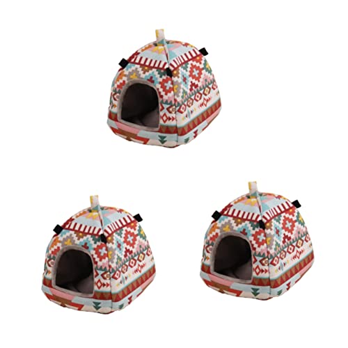 DOITOOL 3 Stücke Meerschweinchen Bett Hamster Bett Haustier Zelt Große Vertrauten Stil DOITOOL 3 Stücke Meerschweinchen Bett Hamster Bett Haustier Zelt Große Vertrauten Stil von DOITOOL
