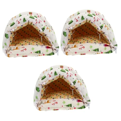 DOITOOL 3 Stücke Meerschweinchen Hideout Zelt Hamster Bett Halb Geschlossen Höhle Für Kaltes Wetter DOITOOL 3 Stücke Meerschweinchen Hideout Zelt Hamster Bett Halb Geschlossen Höhle Für Kaltes Wetter von DOITOOL