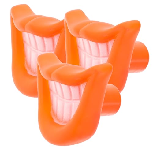 DOITOOL Lustiges Kauspielzeug für Hunde Molar 3 Stück Mundförmig für Welpen Hundebedarf Zahnungsspielzeug von DOITOOL