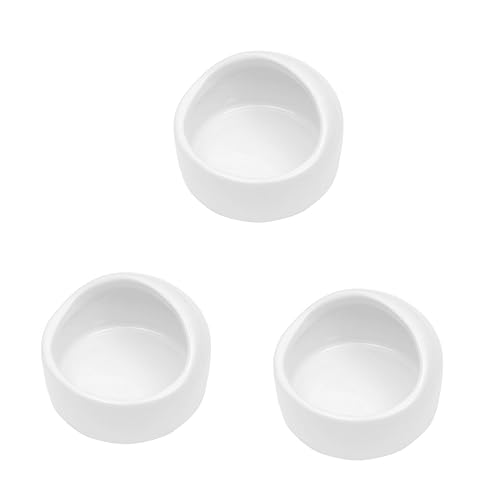DOITOOL 3 Stücke Hamster Futternapf Keramik Futternapf für Trockenfutter Snacks Schüssel für Haustiere von DOITOOL