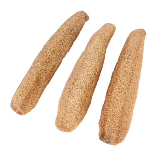DOITOOL Hamsterbedarf - 3-teiliges Spielzeug Für Backenzähne Von Haustieren - Luffa-kauspielzeug Für Kleintiere - Für Das Wachstum Von Haustieren von DOITOOL