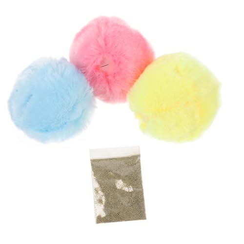 DOITOOL 3 Stücke Bälle Spielzeug für Katzen Weiche Interaktive Quietsch Molaren Spielzeug Helle Farben DOITOOL 3 Stücke Bälle Spielzeug für Katzen Weiche Interaktive Quietsch Molaren Spielzeug Helle Farben von DOITOOL