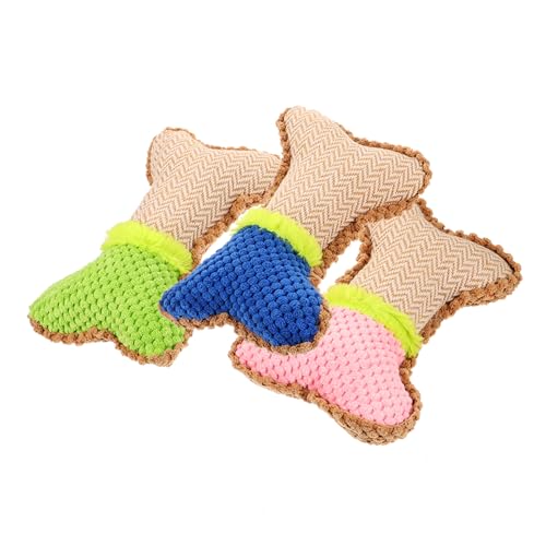 DOITOOL 3St Weihnachts-Plüschtier mit Hundegeräusch praktisches Beißspielzeug Welpenspielzeug zum Zahnen Spielzeuge Knochen Trainingsspielzeug für Haustiere Tierspielzeug DOITOOL 3St Weihnachts-Plüschtier mit Hundegeräusch praktisches Beißspielzeug Welpenspielzeug zum Zahnen Spielzeuge Knochen Trainingsspielzeug für Haustiere Tierspielzeug von DOITOOL