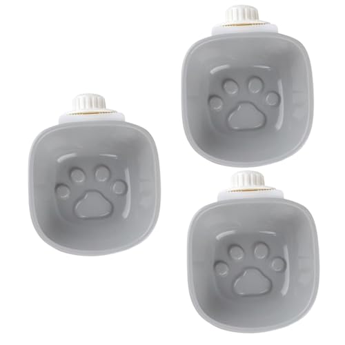 DOITOOL 3 Stück Doppel-Futter- Und Wasserspender Zum Aufhängen Pp-Kunststoff Grau Für Katzen Und Hunde DOITOOL 3 Stück Doppel-Futter- Und Wasserspender Zum Aufhängen Pp-Kunststoff Grau Für Katzen Und Hunde von DOITOOL