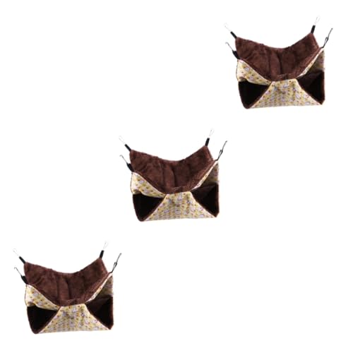 DOITOOL 3-teiliges Heimtierbedarf Bequeme Hängematte Für Eichhörnchen Hängematte Hamsterbett Haustiermatte Warmes Und Gemütliches Bett Für Tiere DOITOOL 3-teiliges Heimtierbedarf Bequeme Hängematte Für Eichhörnchen Hängematte Hamsterbett Haustiermatte Warmes Und Gemütliches Bett Für Tiere von DOITOOL