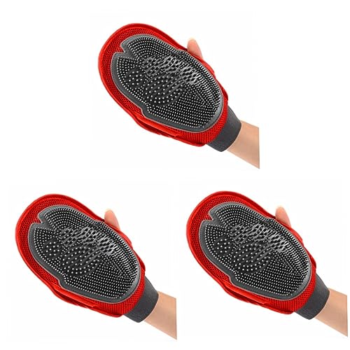 DOITOOL 3stücke Doppelseitige Pflegehandschuhe Für Haustiere Effektive Massage Und Fellpflege Für Hunde Und Katzen Atmungsaktive Struktur Sanfte Reinigung Und Schuppenentfernung Für DOITOOL 3stücke Doppelseitige Pflegehandschuhe Für Haustiere Effektive Massage Und Fellpflege Für Hunde Und Katzen Atmungsaktive Struktur Sanfte Reinigung Und Schuppenentfernung Für von DOITOOL