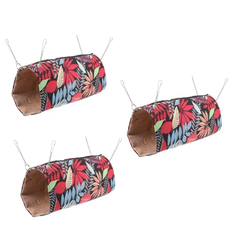 DOITOOL 3 Stücke Pet Kühlung Tunnel Meerschweinchen Bett Hängematte Für Frettchen Und Hamster Komfortable Nest von DOITOOL
