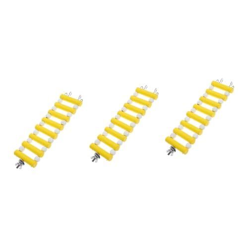 DOITOOL 3stücke Kleine Holzleiter Für Hamster Und Kleintiere Mehrzweck-Spielzeug Mit Hängender Brücke Für Käfige Und Kletteraktivitäten Gelbe Stäbe Weiße Perlen DOITOOL 3stücke Kleine Holzleiter Für Hamster Und Kleintiere Mehrzweck-Spielzeug Mit Hängender Brücke Für Käfige Und Kletteraktivitäten Gelbe Stäbe Weiße Perlen von DOITOOL