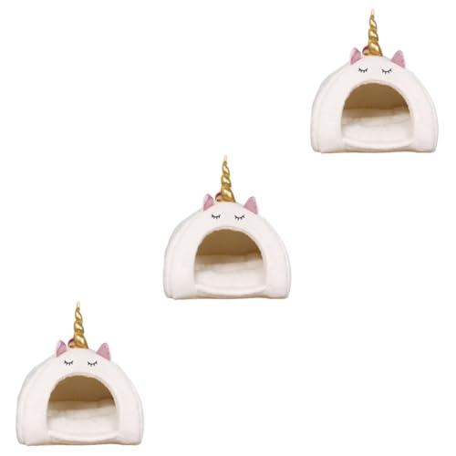 DOITOOL 3St Hamsternest Betten für Meerschweinchen Flauschiges Vogelbett Hasenspielzeug Spielzeuge Haustier warmes Haustierbett Alle Jahreszeiten Bettauskleidungen Käfig Zubehör Weiß DOITOOL 3St Hamsternest Betten für Meerschweinchen Flauschiges Vogelbett Hasenspielzeug Spielzeuge Haustier warmes Haustierbett Alle Jahreszeiten Bettauskleidungen Käfig Zubehör Weiß von DOITOOL