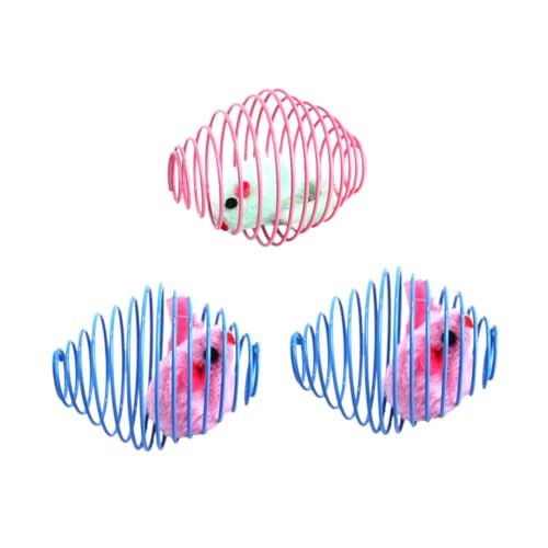 DOITOOL 3stücke Teiliges Interaktives Katzenspielzeug Aus Hochwertigem Material Lustige Spielmäuse Für Katzen Fördert Bewegung Und Geistige Sicher Und Langlebig Farben Zufällig von DOITOOL