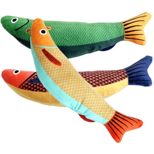 DOITOOL 3st Katzenspielzeug Kauspielzeug Zum Zahnen Von Katzen Katze Fisch Spielzeug Kauspielzeug Für Katzen Spielzeug Zum Necken Von Katzen Fisch Stofftier Beissen Plüsch Katzen-Teaser DOITOOL 3st Katzenspielzeug Kauspielzeug Zum Zahnen Von Katzen Katze Fisch Spielzeug Kauspielzeug Für Katzen Spielzeug Zum Necken Von Katzen Fisch Stofftier Beissen Plüsch Katzen-Teaser von DOITOOL