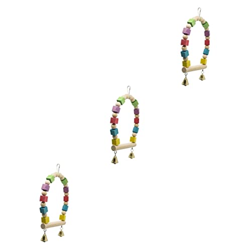 DOITOOL 3St schaukel kleines Vogelspielzeug Sittich Barsch Spielzeug für Vogelkäfige Holzspielzeug Nymphensittich-Spielzeug Spielzeug für Sittiche Papagei der Vogel aufstehen Protokoll DOITOOL 3St schaukel kleines Vogelspielzeug Sittich Barsch Spielzeug für Vogelkäfige Holzspielzeug Nymphensittich-Spielzeug Spielzeug für Sittiche Papagei der Vogel aufstehen Protokoll von DOITOOL