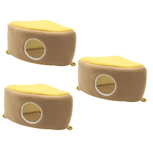 DOITOOL 3-teiliges Meerschweinchen-betthaus Großes Weiches Meerschweinchenbett Haustiernest Bequeme Hängematte Zum Aufhängen Für Tiere von DOITOOL