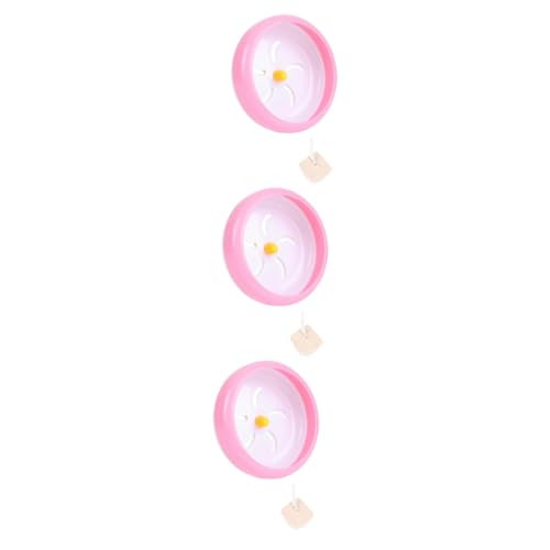 DOITOOL 3 Stücke Haustier Laufrad Haustier Laufrad Für Hamster 18cm Radius Spielzeug Oder Käfig Befestigung von DOITOOL