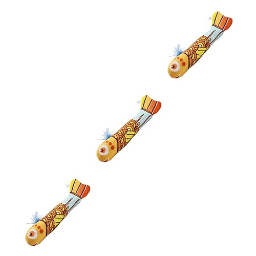 DOITOOL 3stücke Katzenspielzeug Katzenminze Interaktives Fischform Spielzeug Für Kätzchen Realistische Simulation Geräusch Und Duft Verhindert Kratzer Stimuliert Instinkte Fördert Die von DOITOOL