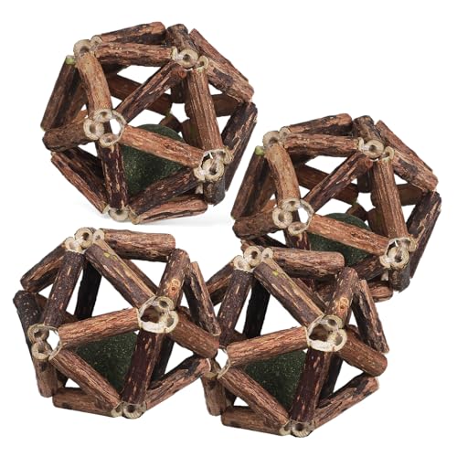 DOITOOL Spielzeugbälle 4 Stück Kauspielzeug für Katzen Katzenspielzeug Interaktive Bälle für Hauskatzen Heimtierbedarf DOITOOL Spielzeugbälle 4 Stück Kauspielzeug für Katzen Katzenspielzeug Interaktive Bälle für Hauskatzen Heimtierbedarf von DOITOOL