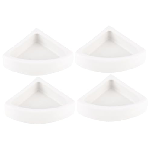 DOITOOL 2sets Reptile Food Water Bowl Lizard Feeder Reptile Feeder Großes Dreieck Weiß Verdicken Schüssel 2 Stücke * 2 von DOITOOL