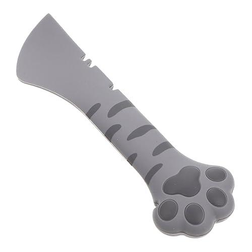DOITOOL 4 Stück Einmachlöffel für Haustiere Spachtelwender aus Silikon Katzenfutterlöffel Silikonspatel Nagelzubehör Deckelheber multifunktionaler Tierfutterlöffel kann von DOITOOL