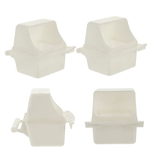 DOITOOL 4 Stück Futterstelle Für Papageien Futternäpfe Für Kaninchen to-go-behälter Aus Kunststoff Outdoor-zubehör Zierbehälter Plastik Weiß Hängend Haustier Vogel DOITOOL 4 Stück Futterstelle Für Papageien Futternäpfe Für Kaninchen to-go-behälter Aus Kunststoff Outdoor-zubehör Zierbehälter Plastik Weiß Hängend Haustier Vogel von DOITOOL