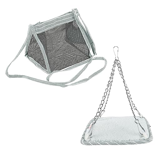 DOITOOL 2sets Haustier Tragetasche Mit Hängematte Einfach Zu Chinchilla Sling Bag Für Outdoor-Abenteuer 2 Stücke * 2 von DOITOOL