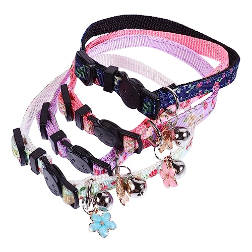 DOITOOL 4 Stück Katzenhalsband Halsketten Latzkragen für Katzen geblümtes Haustierhalsband Kätzchenhalsband eine Halskette Haustier Halskette Haustierkette klein geblümt Kettenblatt Nylon DOITOOL 4 Stück Katzenhalsband Halsketten Latzkragen für Katzen geblümtes Haustierhalsband Kätzchenhalsband eine Halskette Haustier Halskette Haustierkette klein geblümt Kettenblatt Nylon von DOITOOL